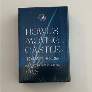 FAIRYLOOT Howl's Moving Castle Tealight Holder - Navy Blue Box